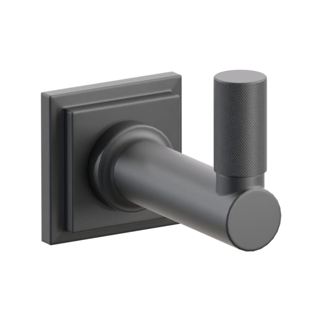 Select Round Stem with Knurled Tip Single Hook | Bath Hardware | Emtek - Light House Co.