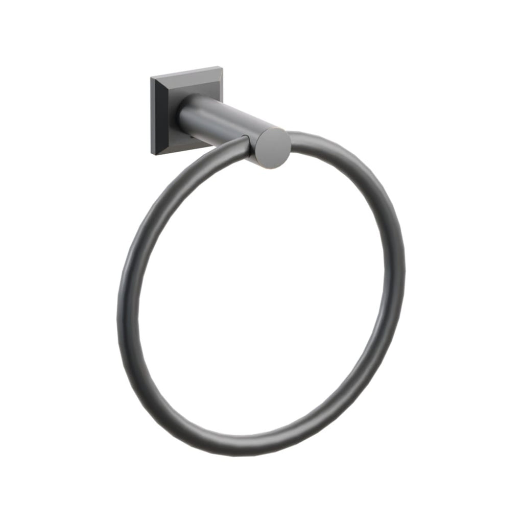 Modern Tubular Brass Towel Ring | Bath Hardware | Emtek - Light House Co.