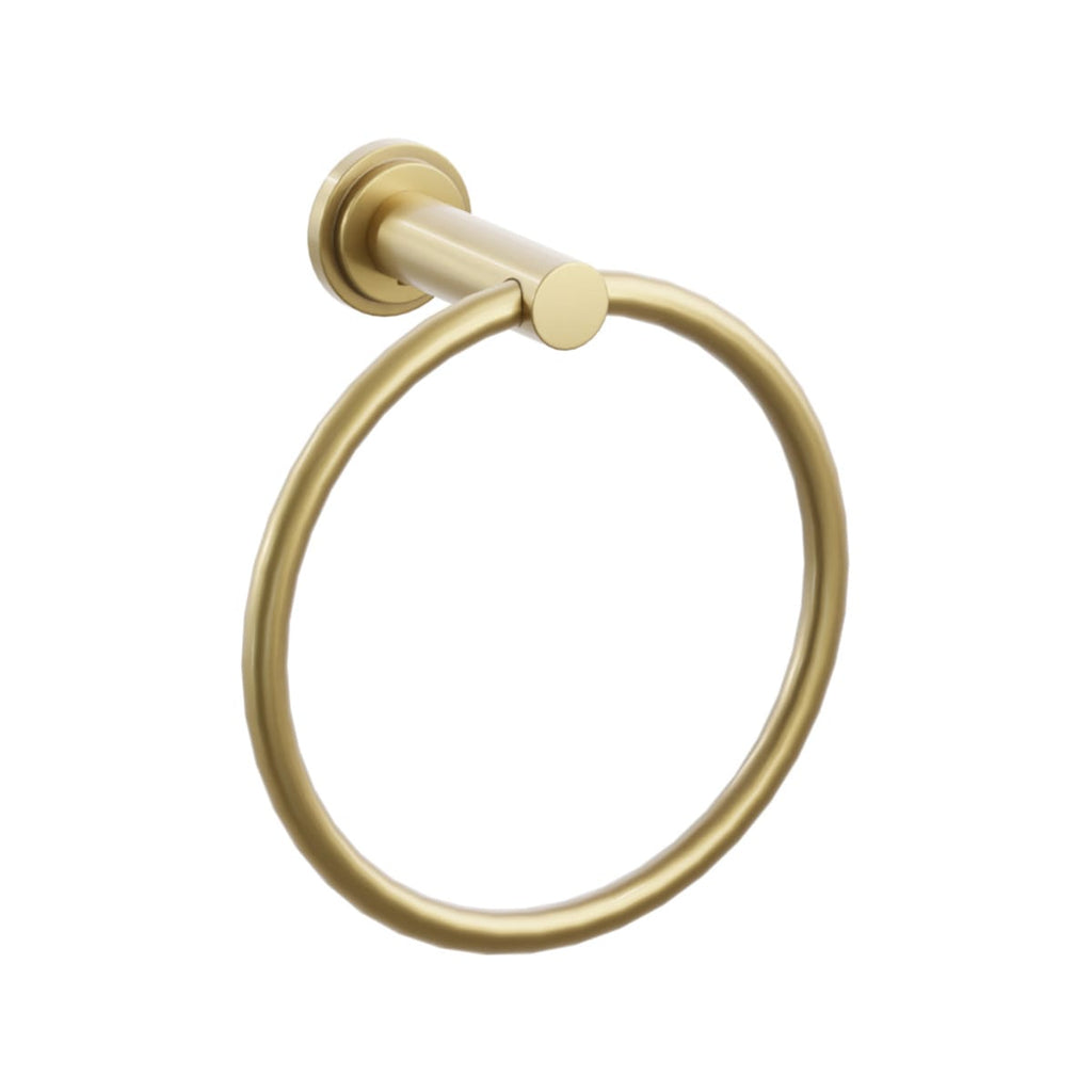 Modern Tubular Brass Towel Ring | Bath Hardware | Emtek - Light House Co.