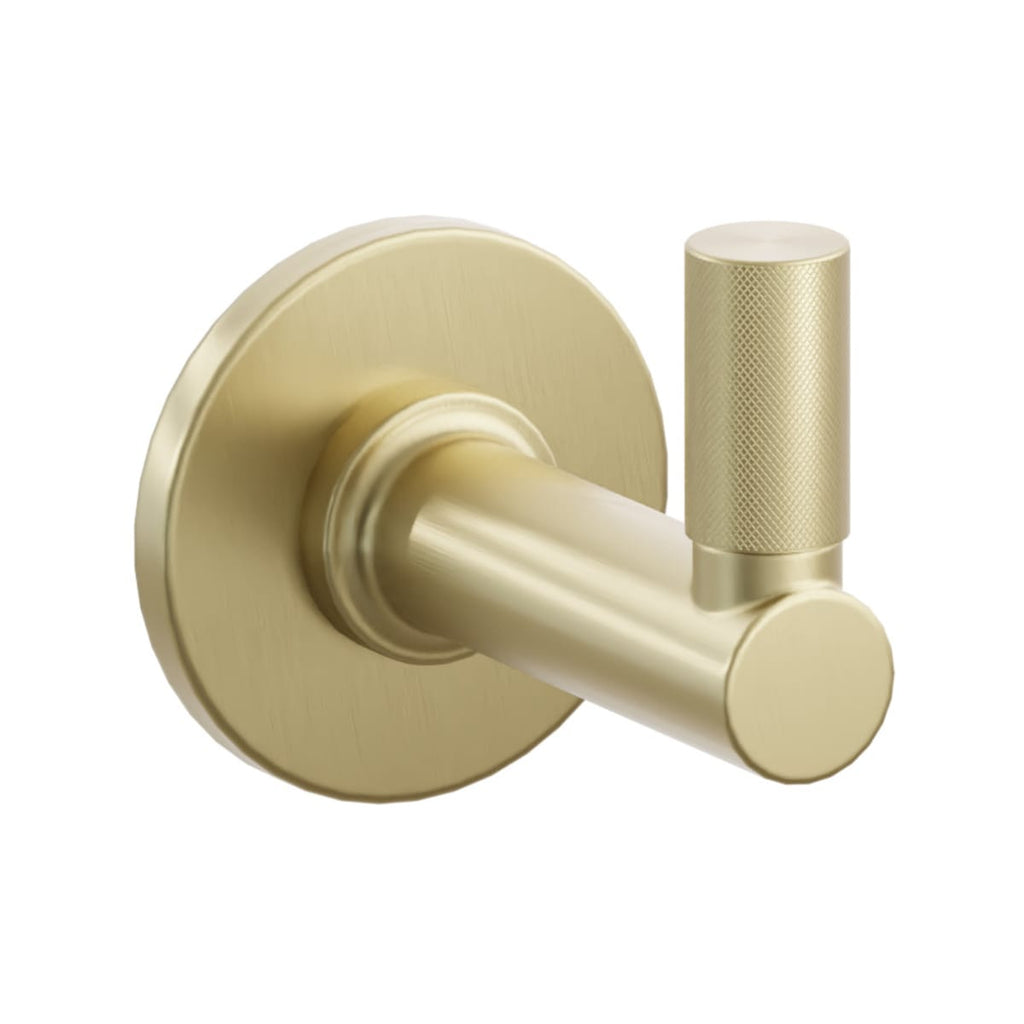 Select Round Stem with Knurled Tip Single Hook | Bath Hardware | Emtek - Light House Co.
