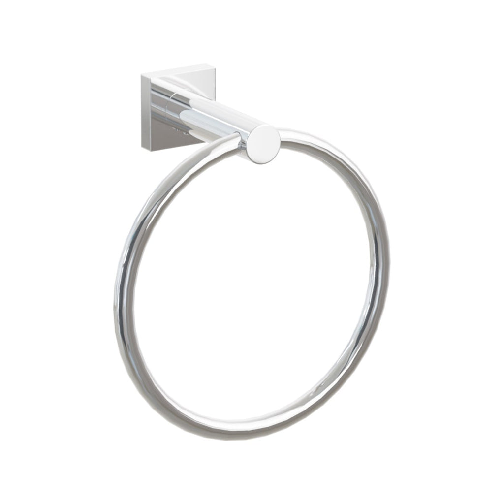 Modern Tubular Brass Towel Ring | Bath Hardware | Emtek - Light House Co.