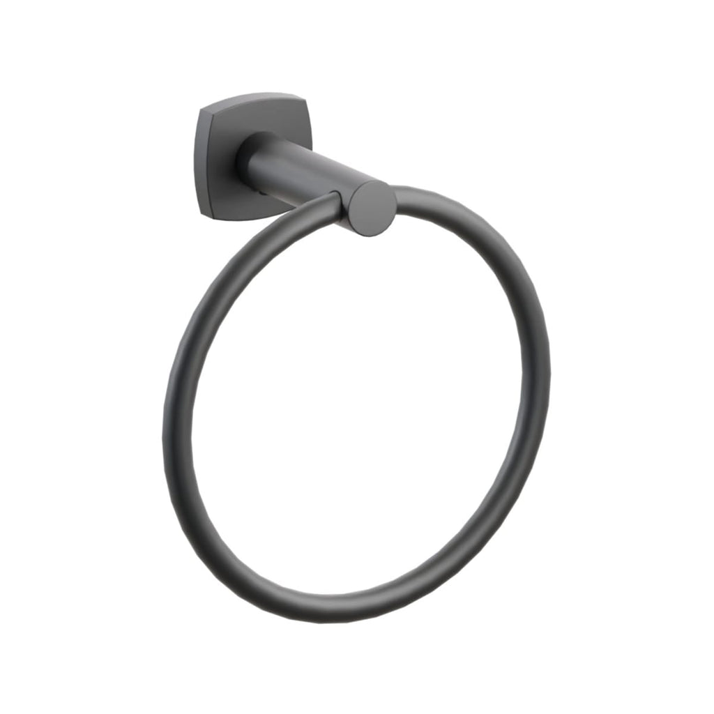 Modern Tubular Brass Towel Ring | Bath Hardware | Emtek - Light House Co.