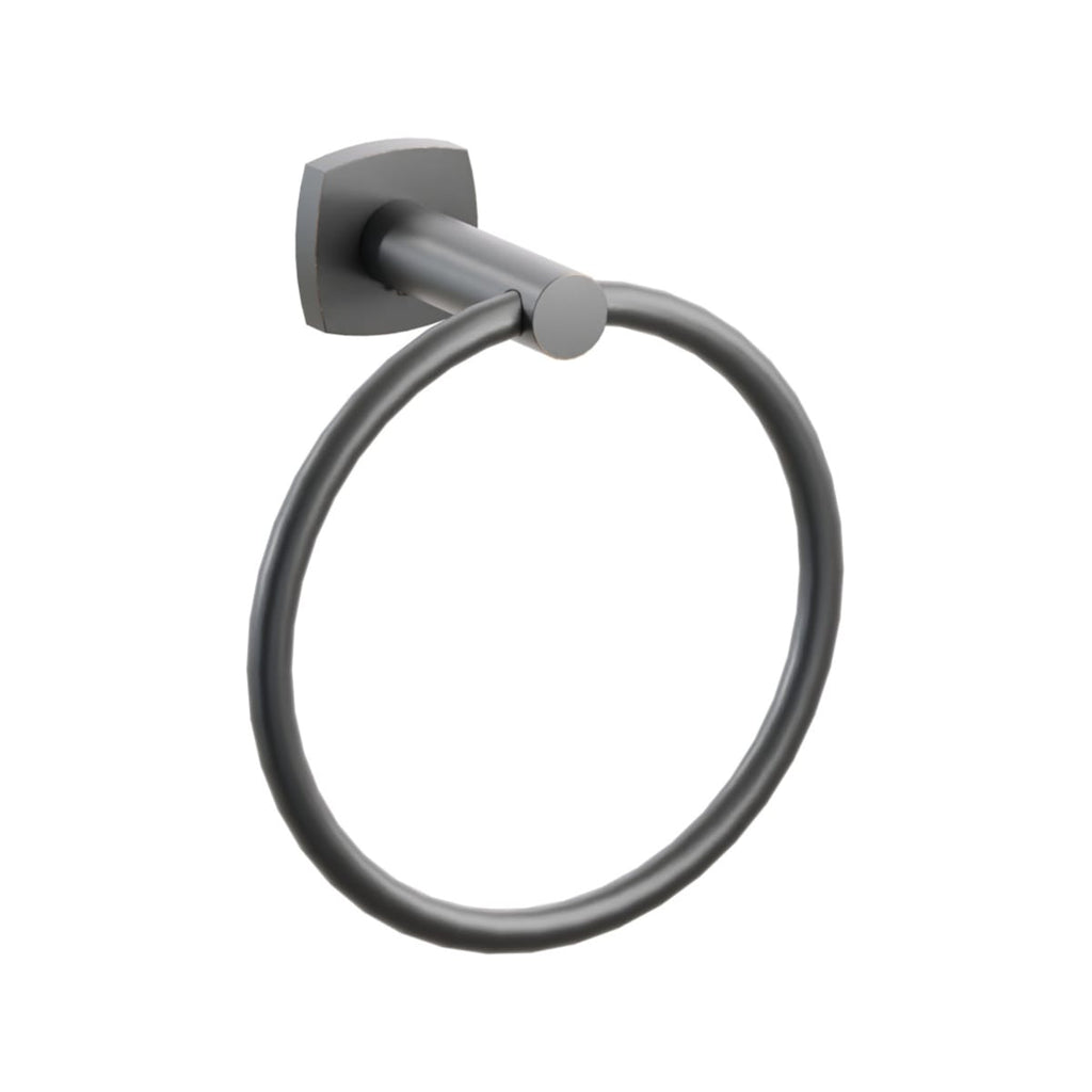 Modern Tubular Brass Towel Ring | Bath Hardware | Emtek - Light House Co.