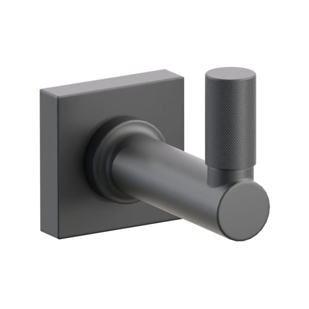 Select Round Stem with Knurled Tip Single Hook | Bath Hardware | Emtek - Light House Co.