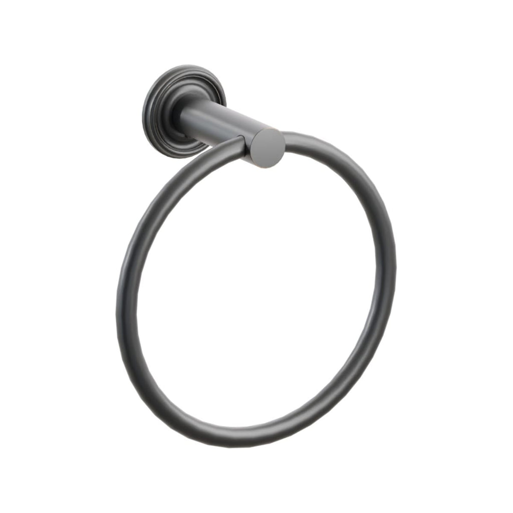 Modern Tubular Brass Towel Ring | Bath Hardware | Emtek - Light House Co.
