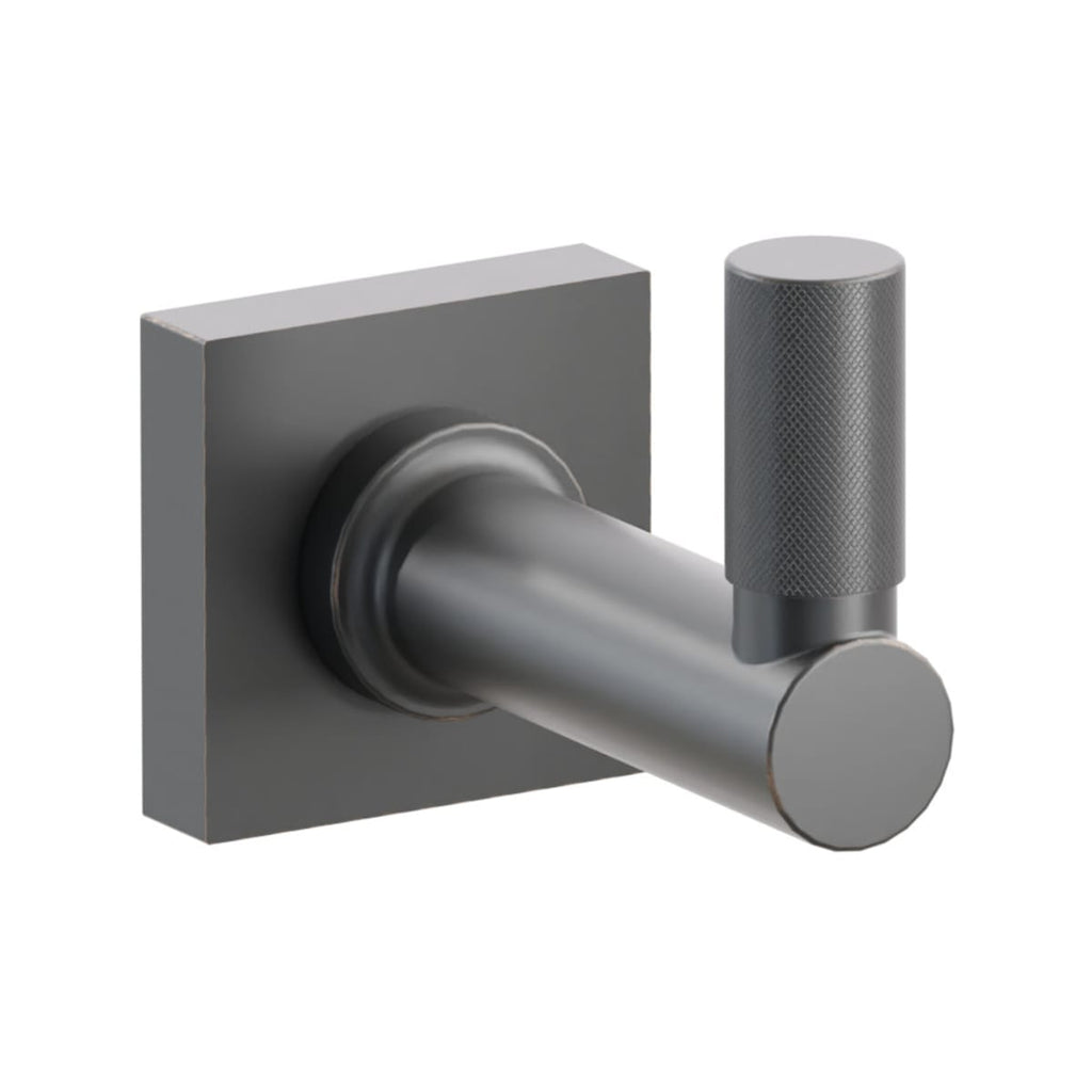 Select Round Stem with Knurled Tip Single Hook | Bath Hardware | Emtek - Light House Co.