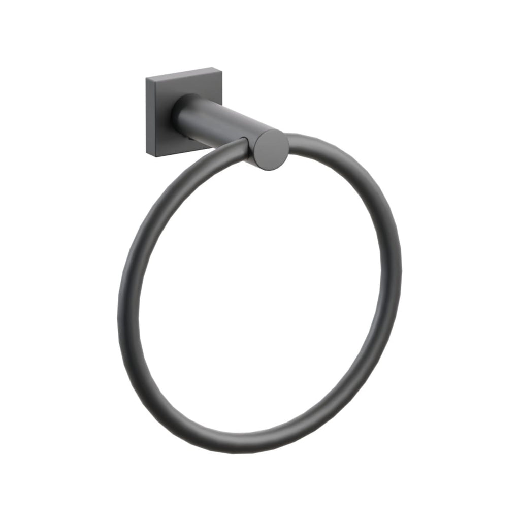 Modern Tubular Brass Towel Ring | Bath Hardware | Emtek - Light House Co.