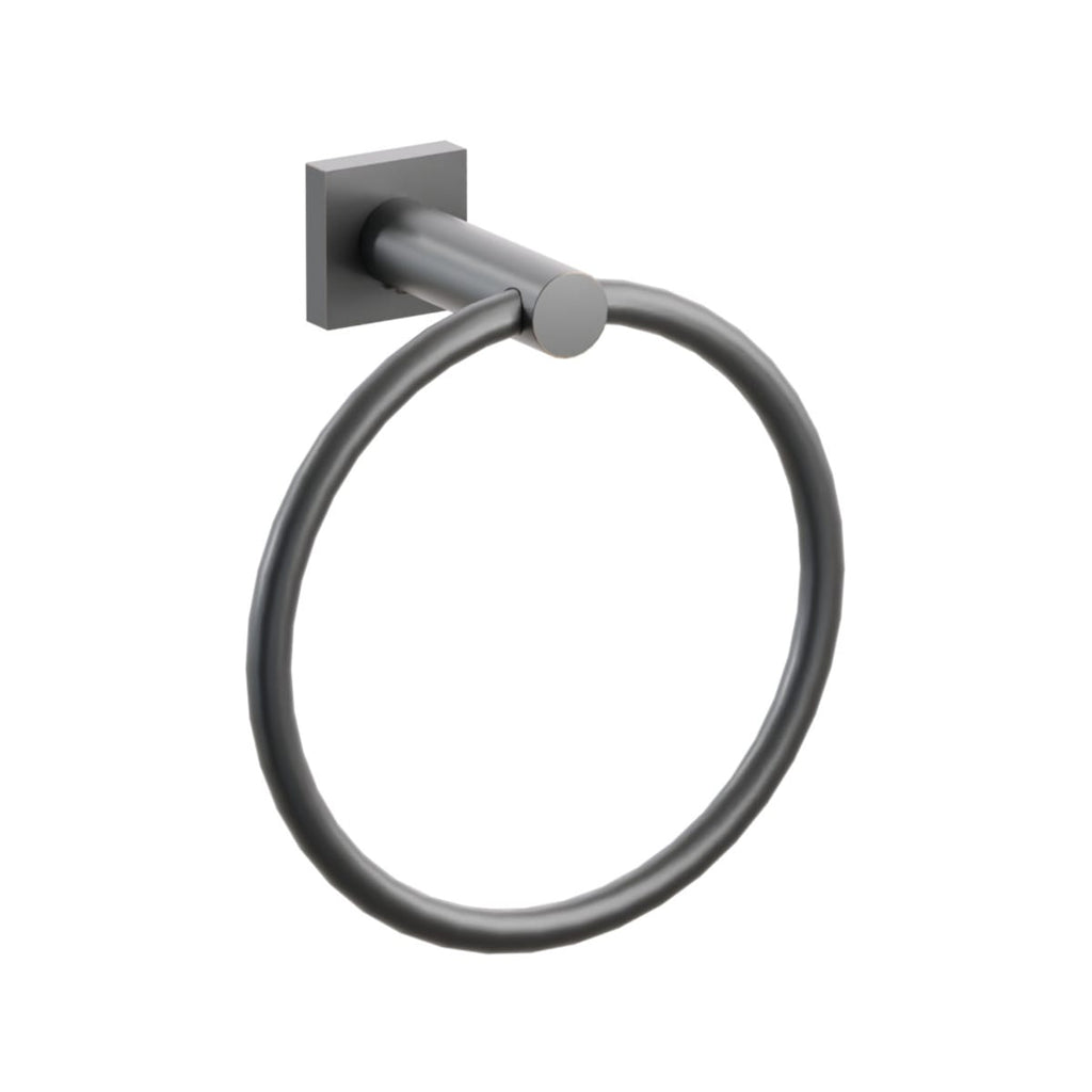 Modern Tubular Brass Towel Ring | Bath Hardware | Emtek - Light House Co.