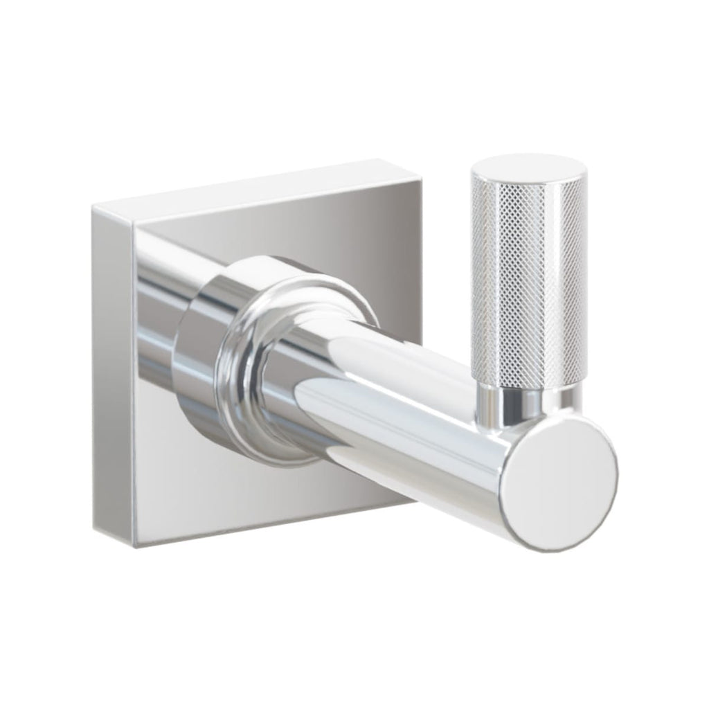 Select Round Stem with Knurled Tip Single Hook | Bath Hardware | Emtek - Light House Co.