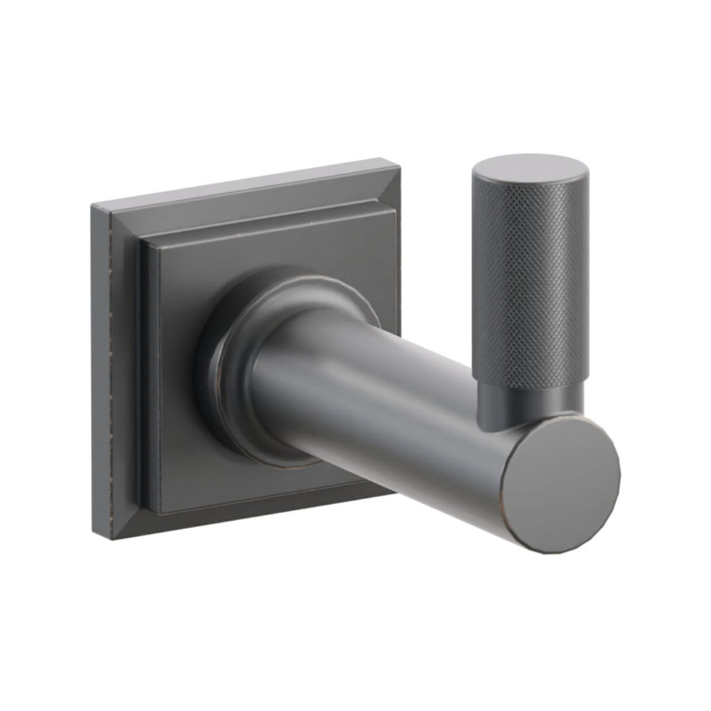 Select Round Stem with Knurled Tip Single Hook | Bath Hardware | Emtek - Light House Co.