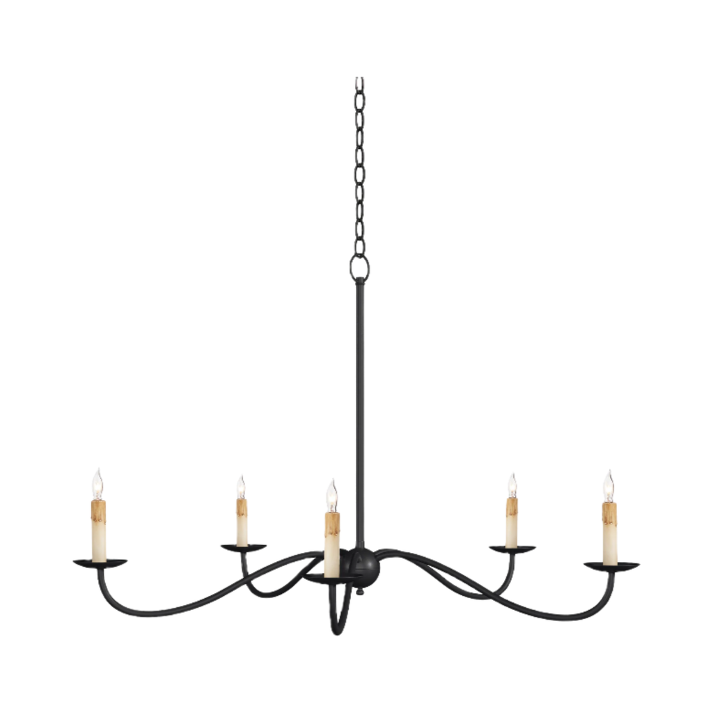 Saxon Small Black Chandelier - Light House Co.