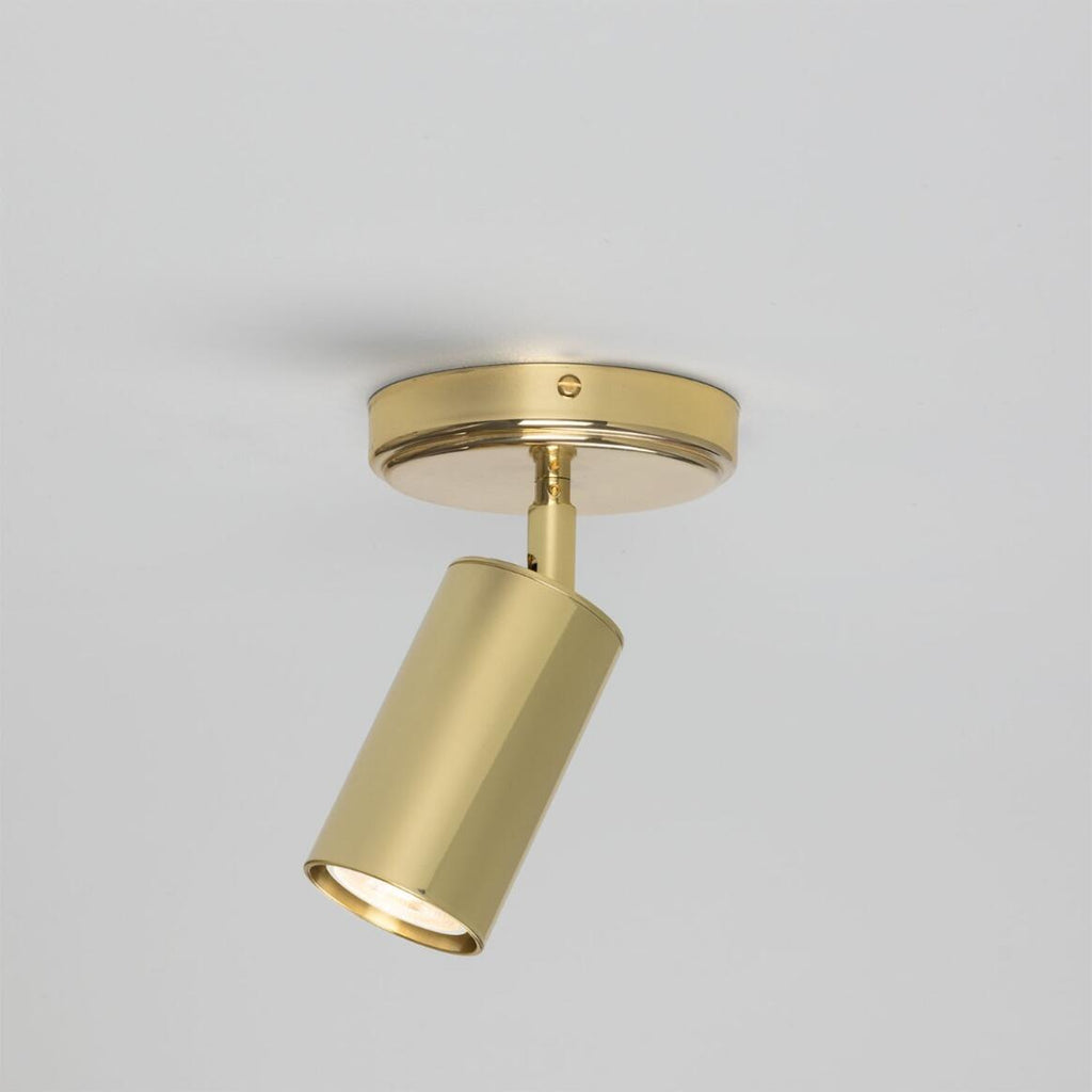 Evanston Directional Brass Ceiling Spot Light | Flush Mounts | Mullan - Light House Co.