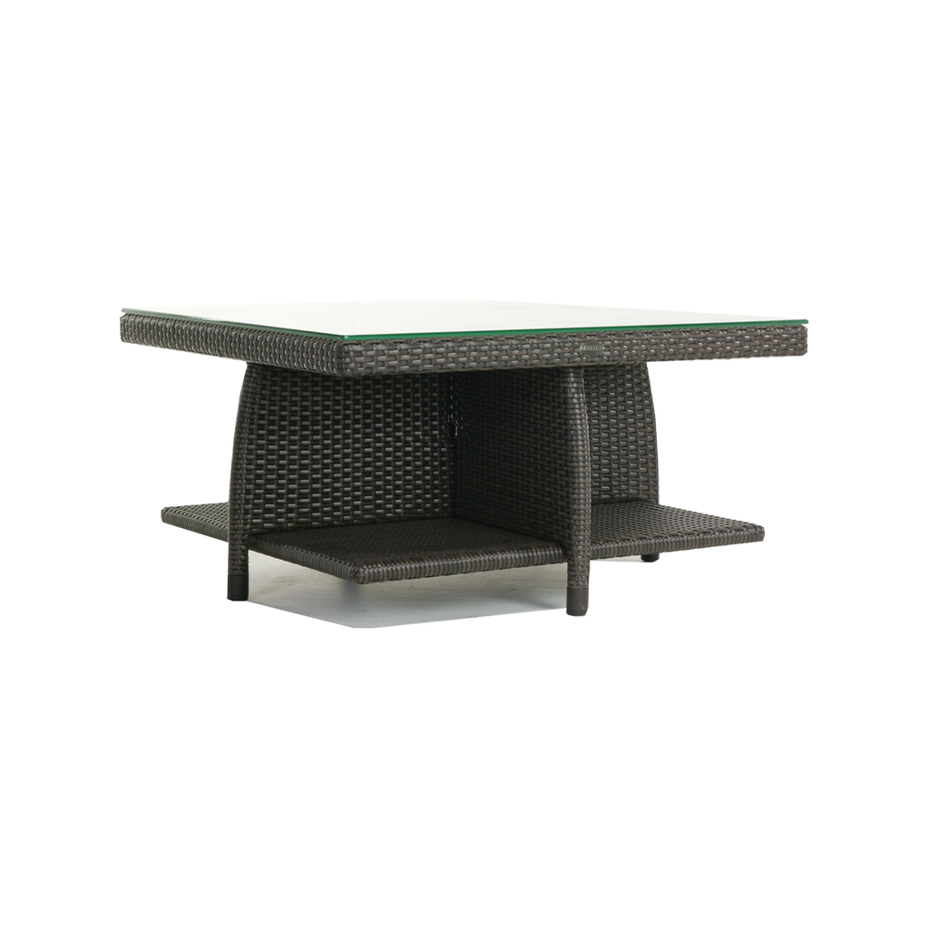 Palm Harbor Coffee Table With Clear Glass | Outdoor Coffee Tables | Ratana - Light House Co.