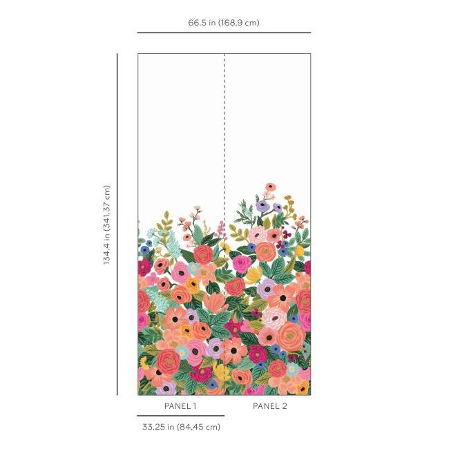 Garden Party Wall Mural | Wall Mural | York Wallcoverings - Light House Co.