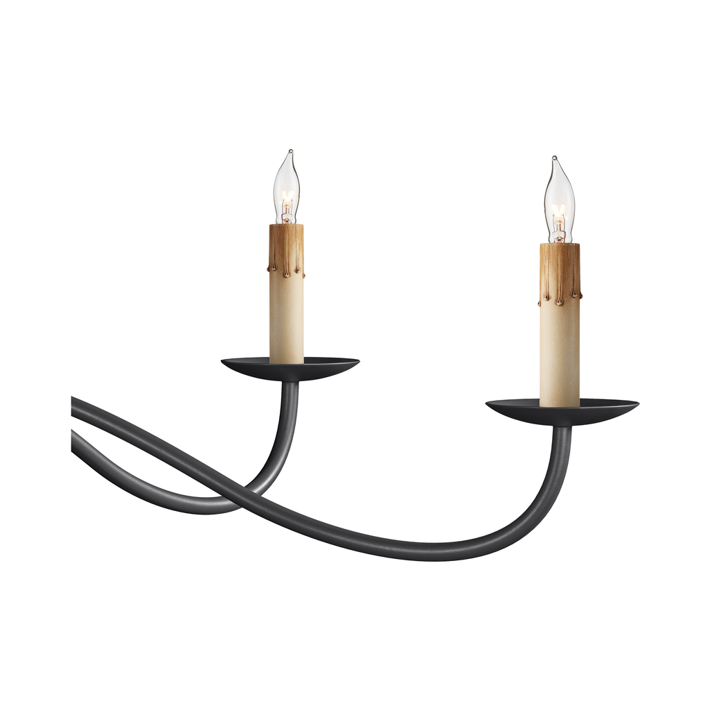 Saxon Small Black Chandelier - Light House Co.