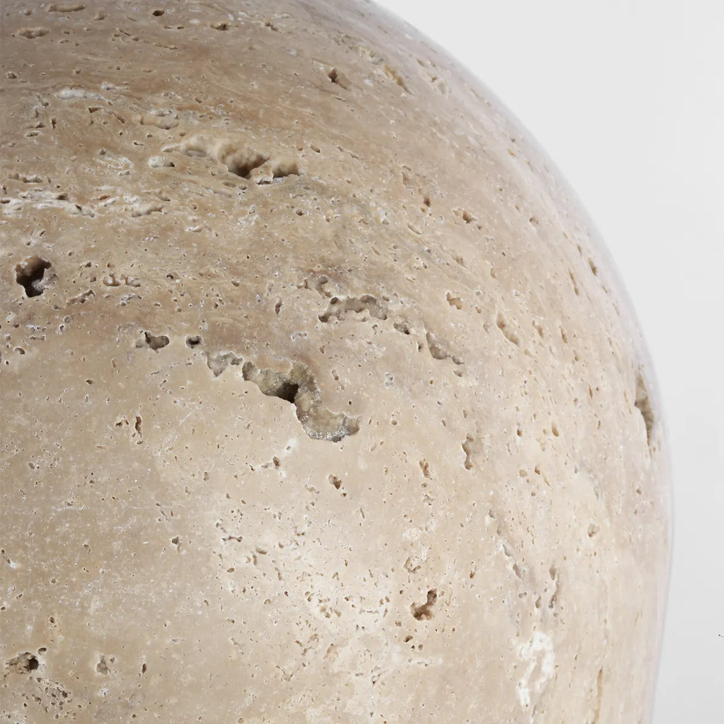 Kennett Small Travertine Table Lamp - Light House Co.