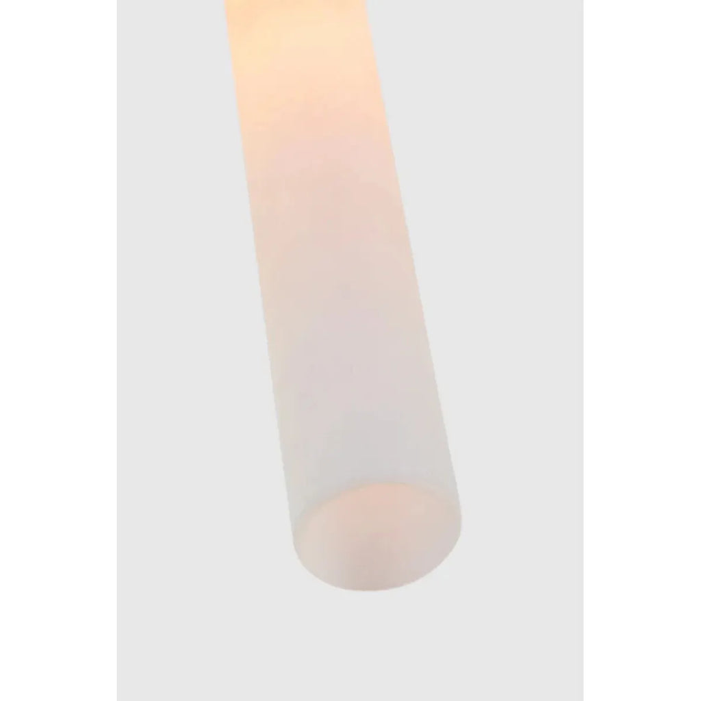 Rousseau Monopoint Flush Mount - Antique-Burnished Brass With Etched Crystal | Open Box - Light House Co.