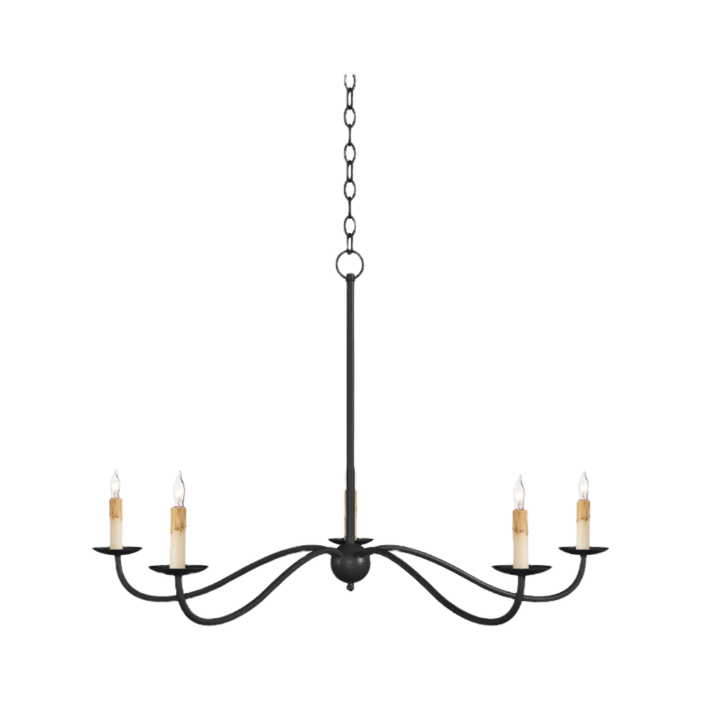 Saxon Small Black Chandelier - Light House Co.