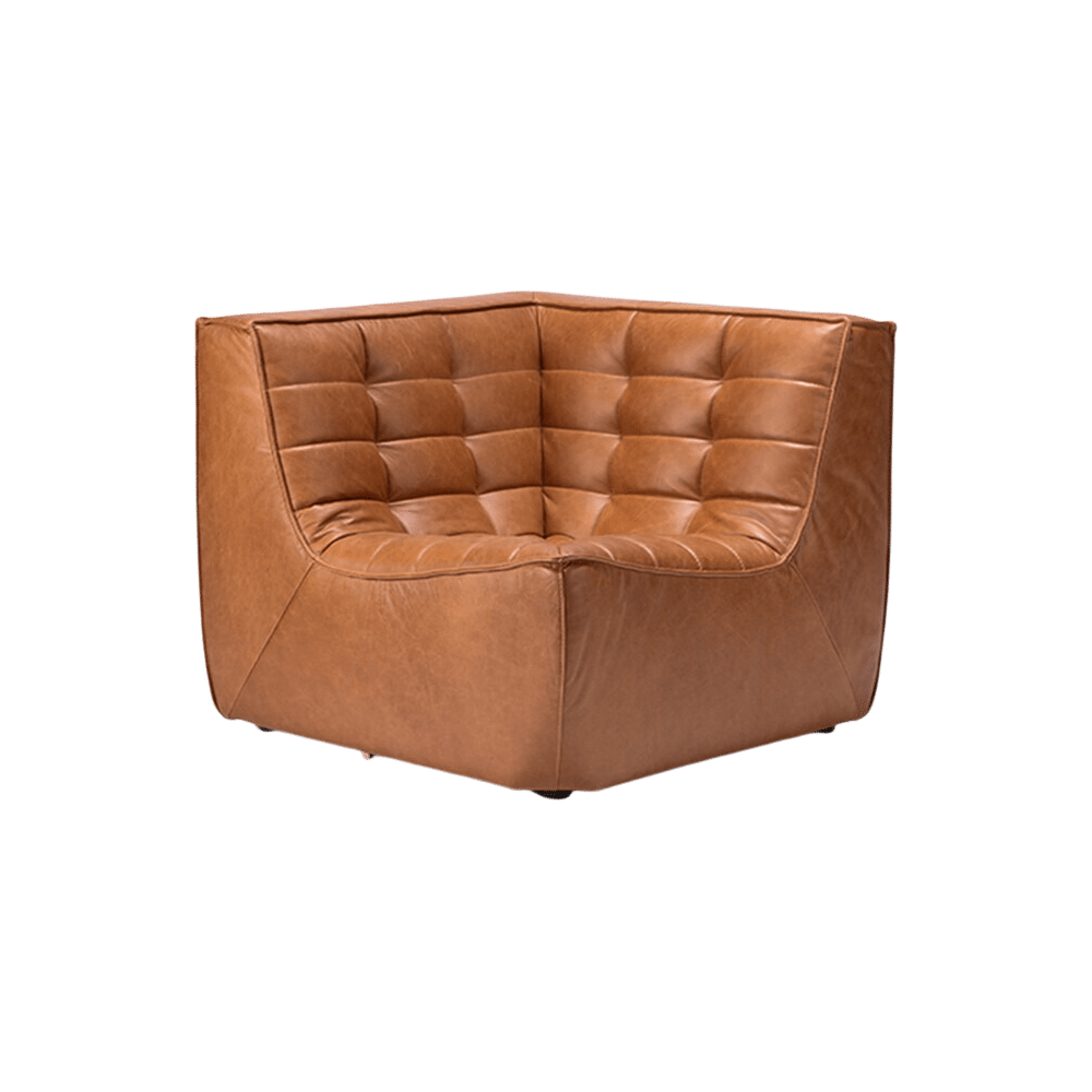 Nettie Leather Sofa - Light House Co.