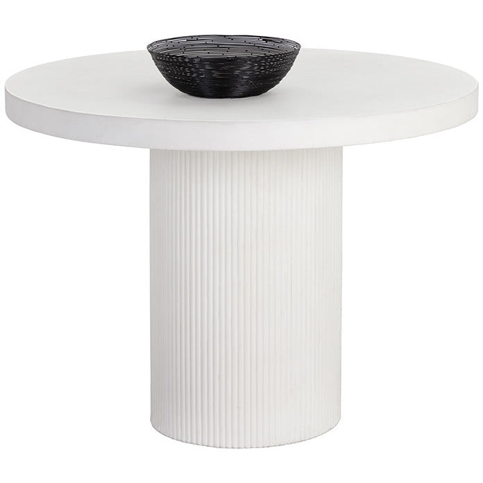 Nicolette Dining Table - White - 40" - Light House Co.