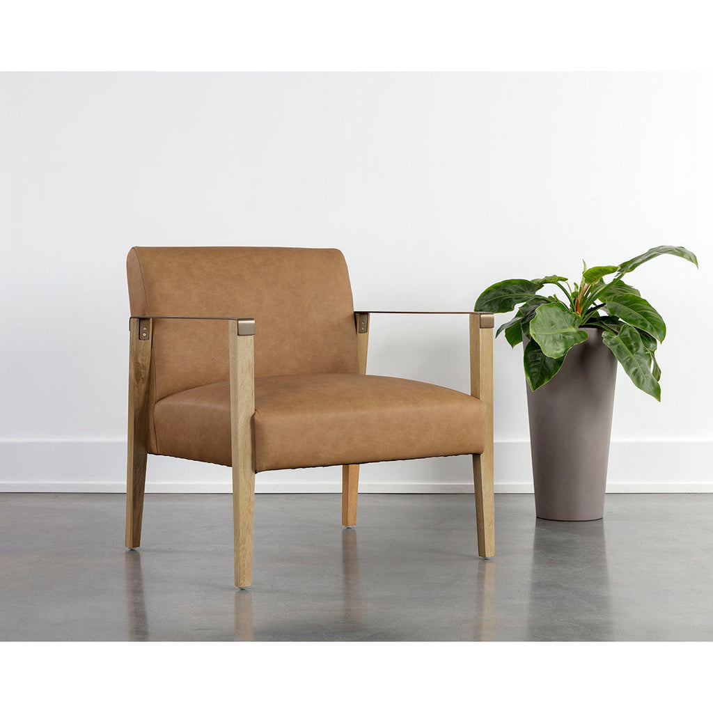 Earl Lounge Chair - Rustic Oak - Light House Co.