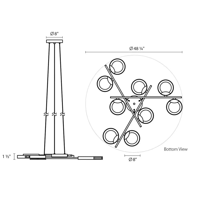 Light Guide Ring Chandelier | Open box - Light House Co.