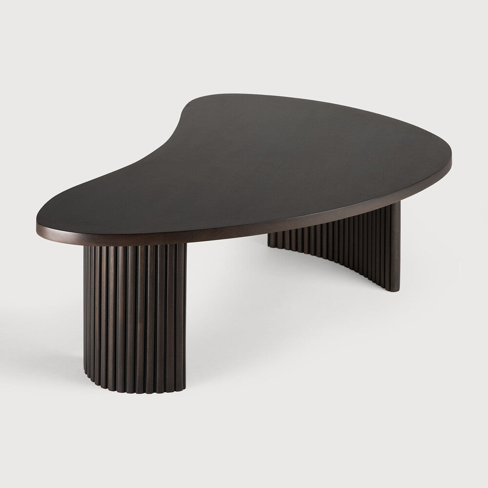 Boomerang Coffee Table - Mahogany Dark Brown - Small | Open Box - Light House Co.