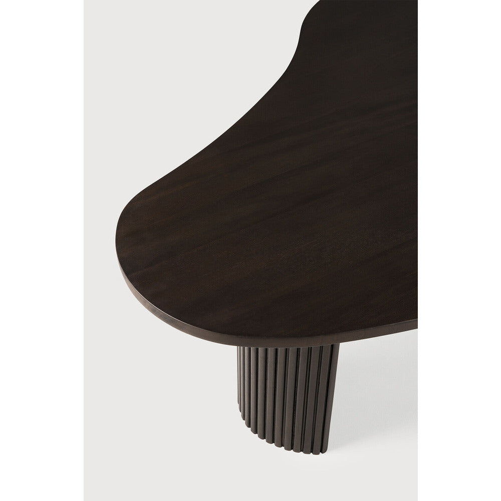 Boomerang Coffee Table - Mahogany Dark Brown - Small | Open Box - Light House Co.