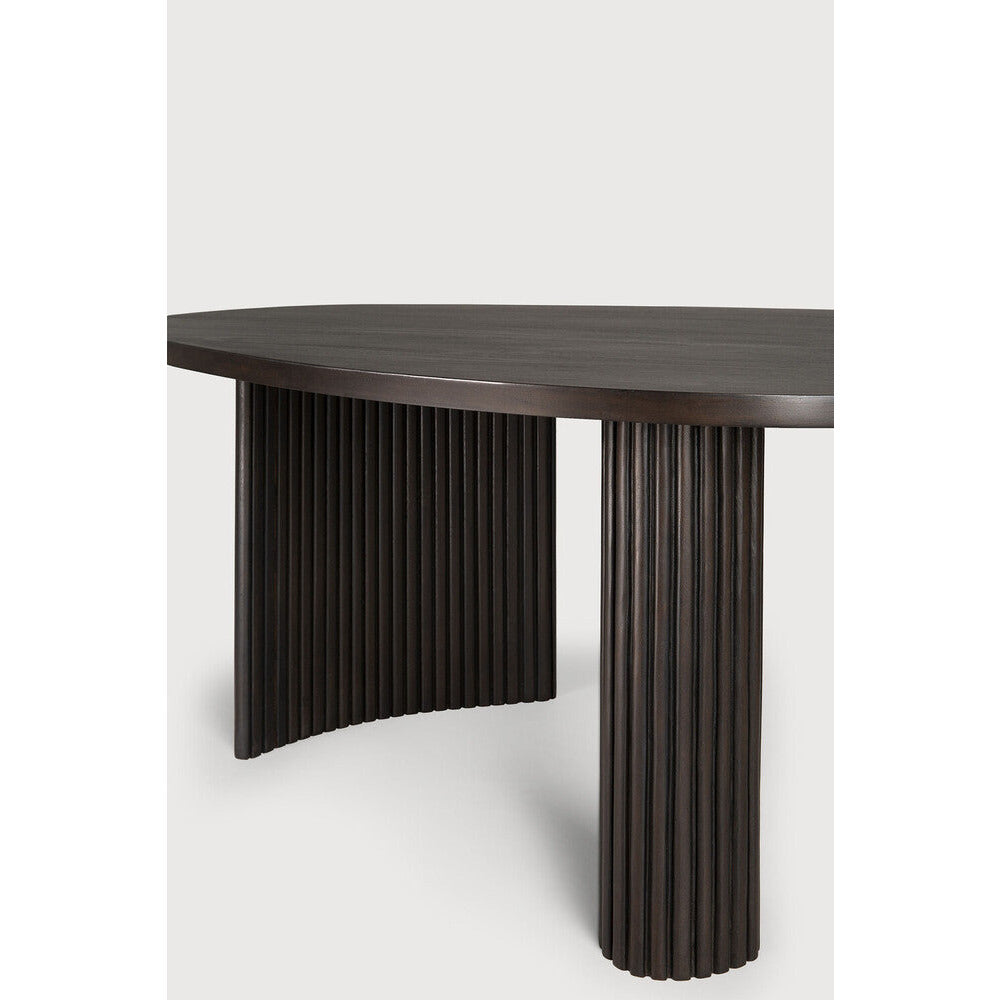 Boomerang Coffee Table - Mahogany Dark Brown - Small | Open Box - Light House Co.