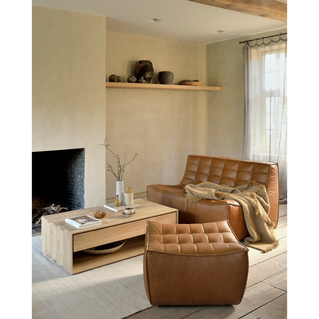 Nettie Leather Sofa - Light House Co.