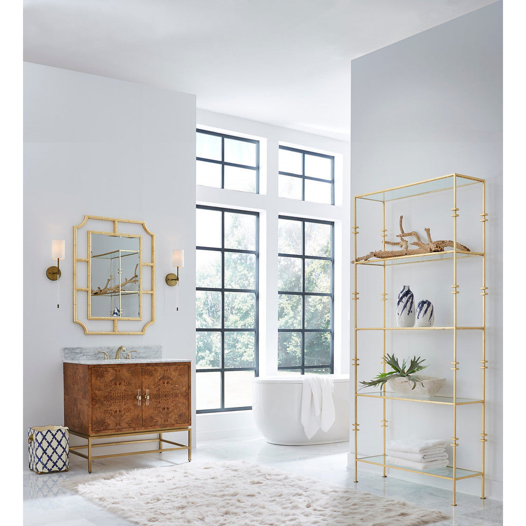Aspro Bath Vanity - Dark Burl Wood
