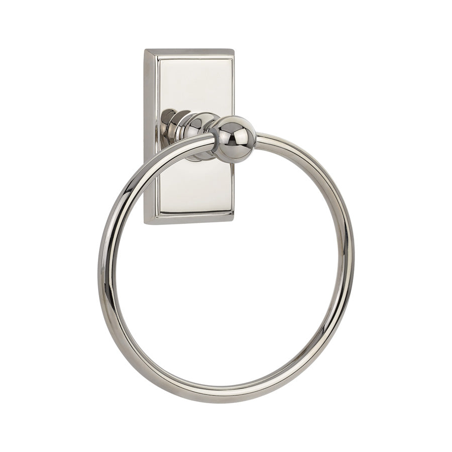 Polished brass towel ring online