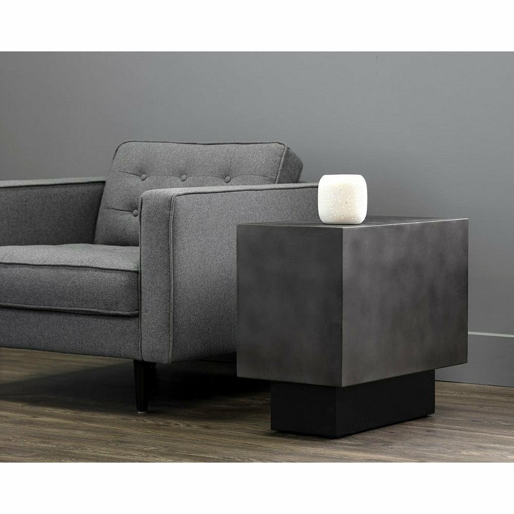 Blakely End Table - Gunmetal - Light House Co.