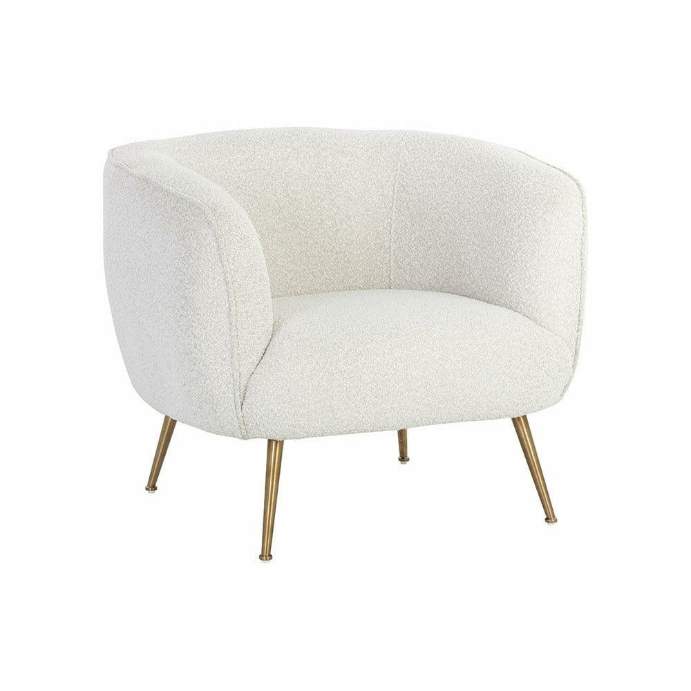 Amara Lounge Chair - Copenhagen White - Light House Co.