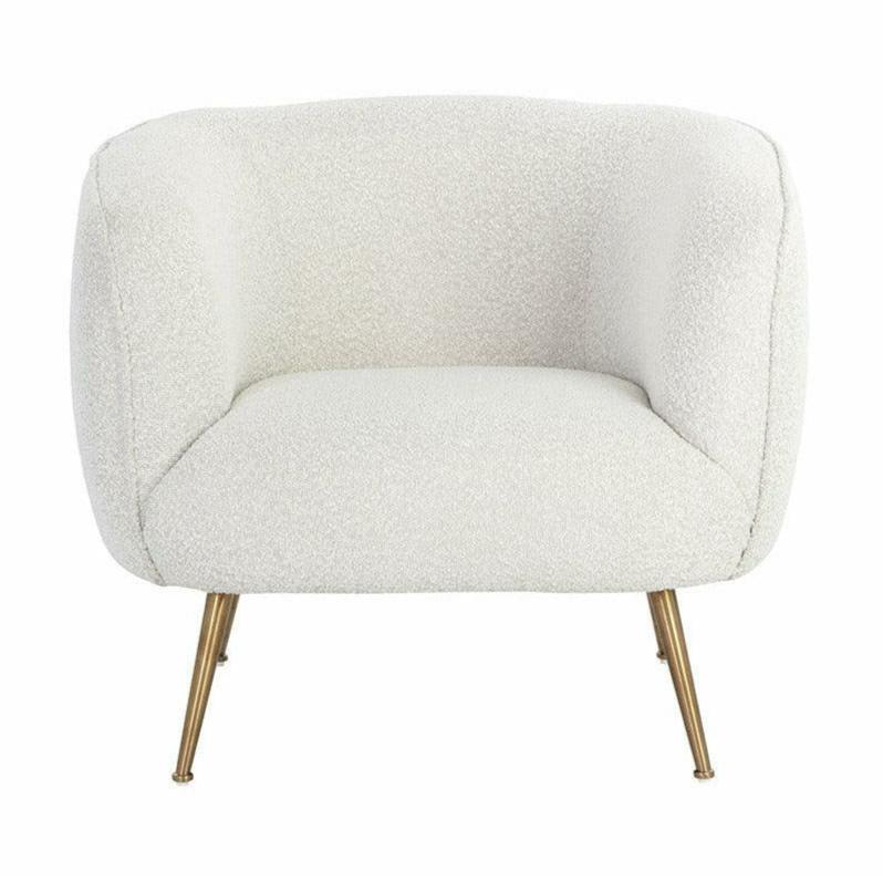 Amara Lounge Chair - Copenhagen White - Light House Co.