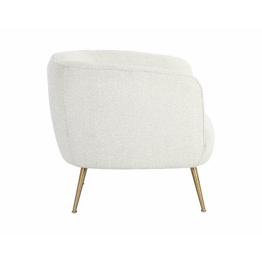 Amara Lounge Chair - Copenhagen White - Light House Co.