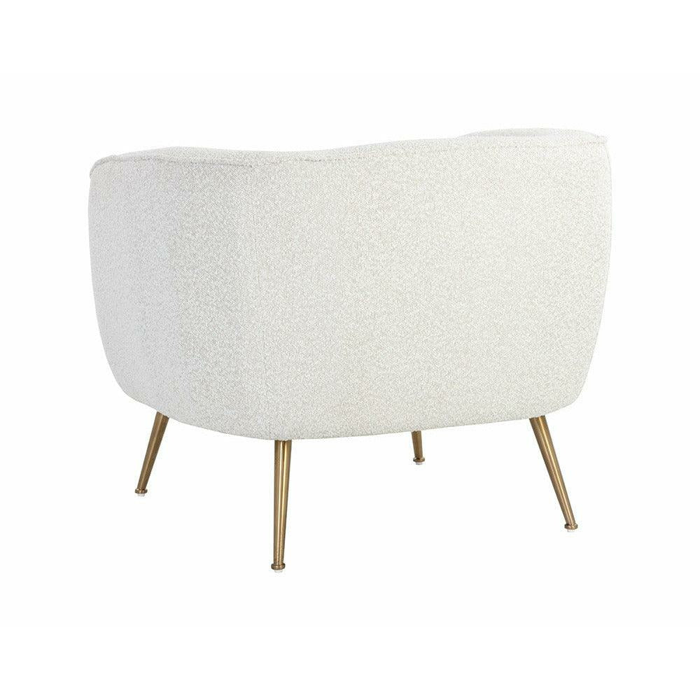 Amara Lounge Chair - Copenhagen White - Light House Co.