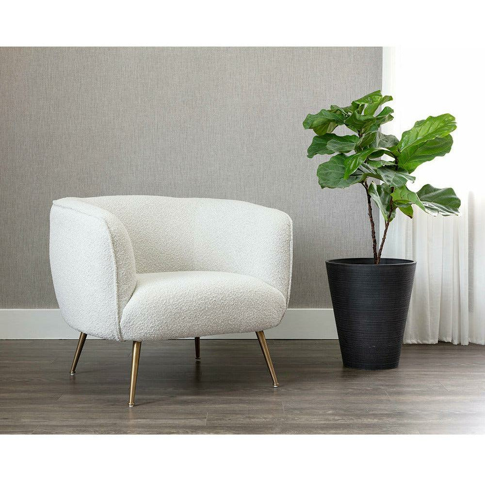 Amara Lounge Chair - Copenhagen White - Light House Co.