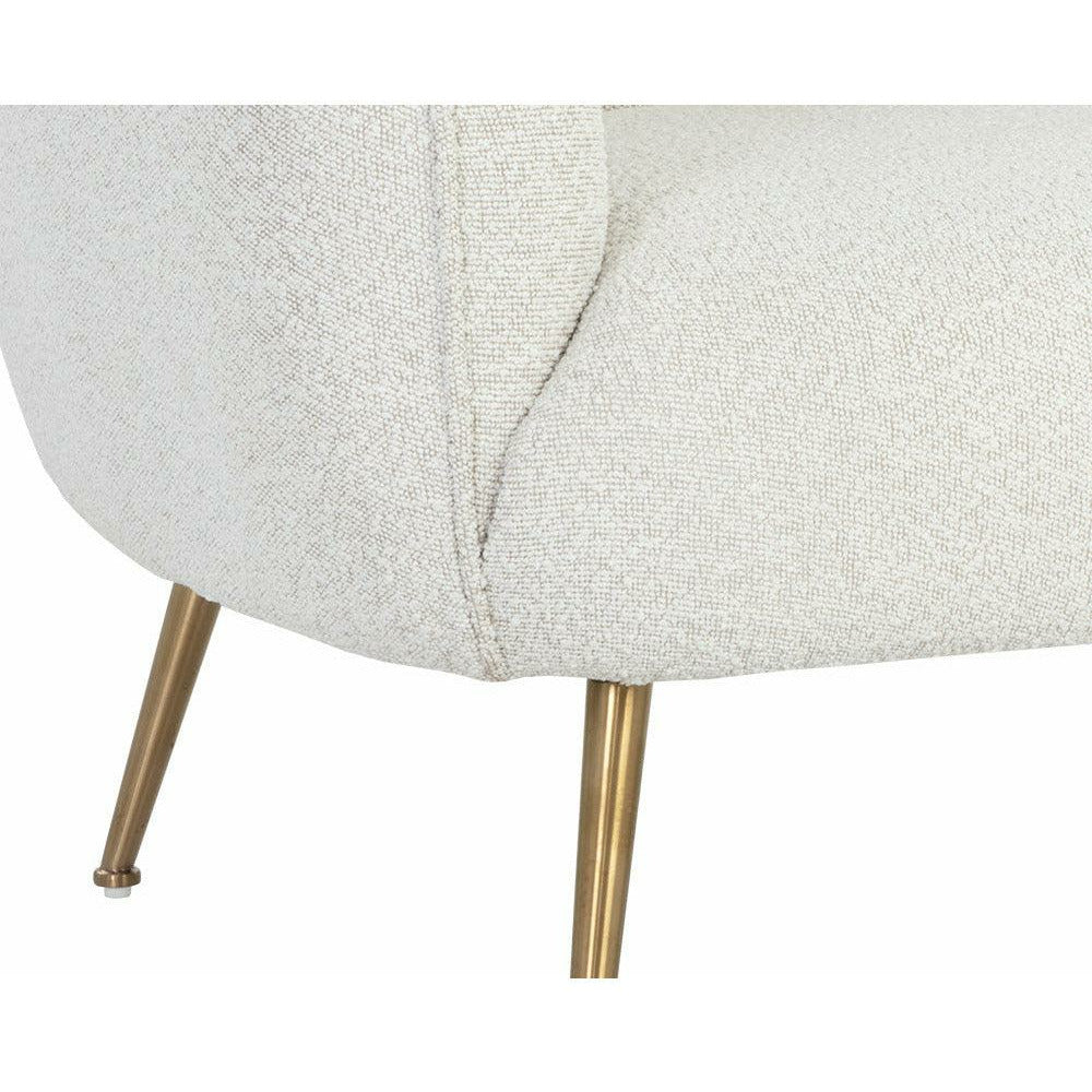 Amara Lounge Chair - Copenhagen White - Light House Co.