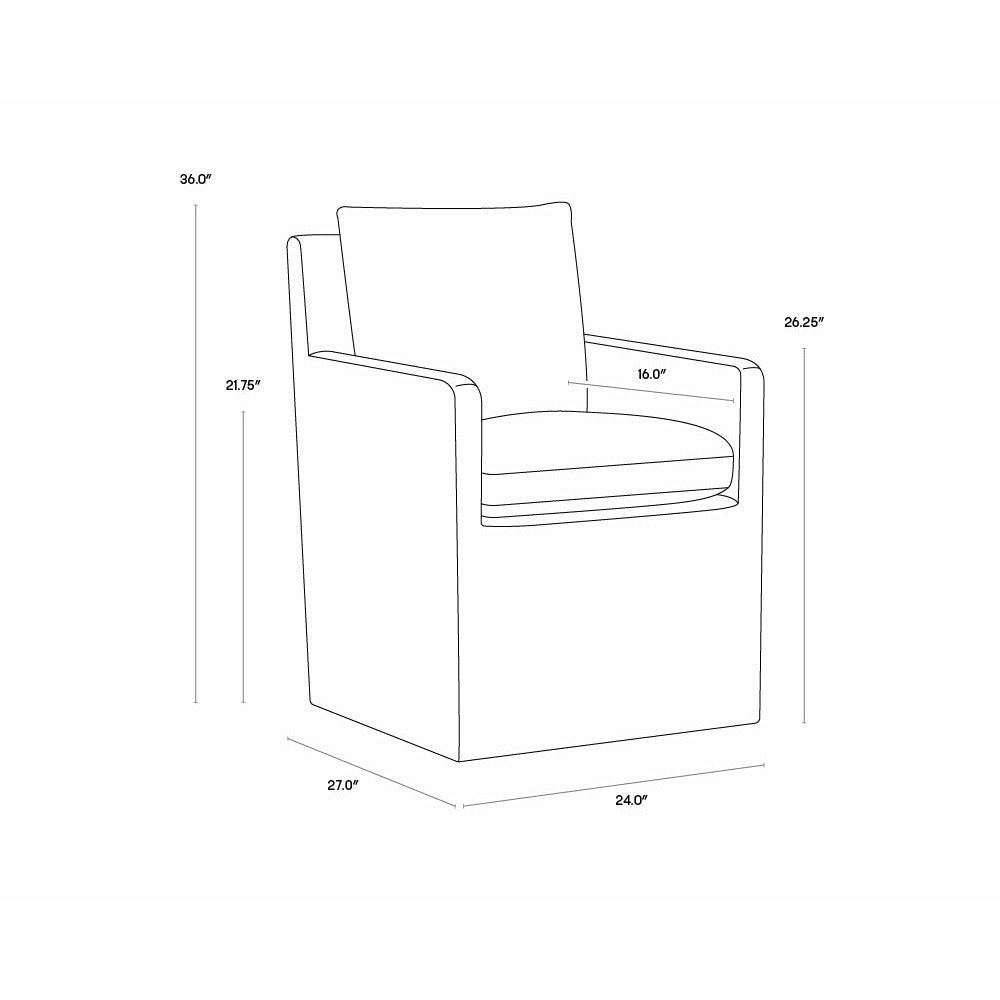 Winnie Dining Chair- Effie Linen - Light House Co.