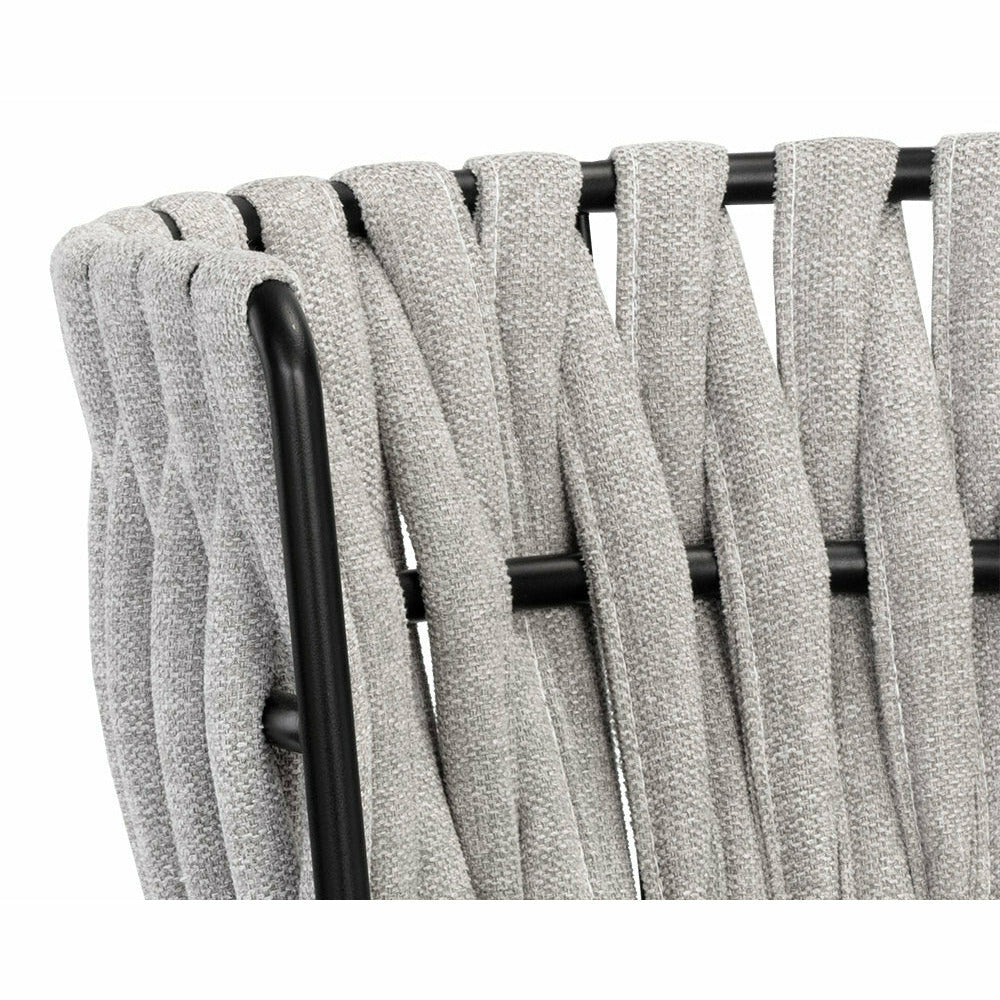 Sarai Dining Armchair - Belfast Heather Grey - Light House Co.