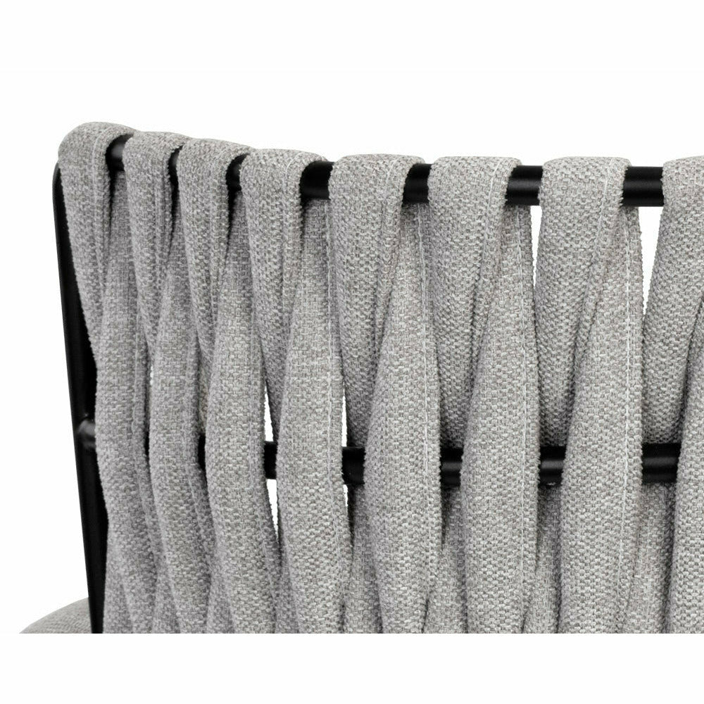 Sarai Dining Armchair - Belfast Heather Grey - Light House Co.