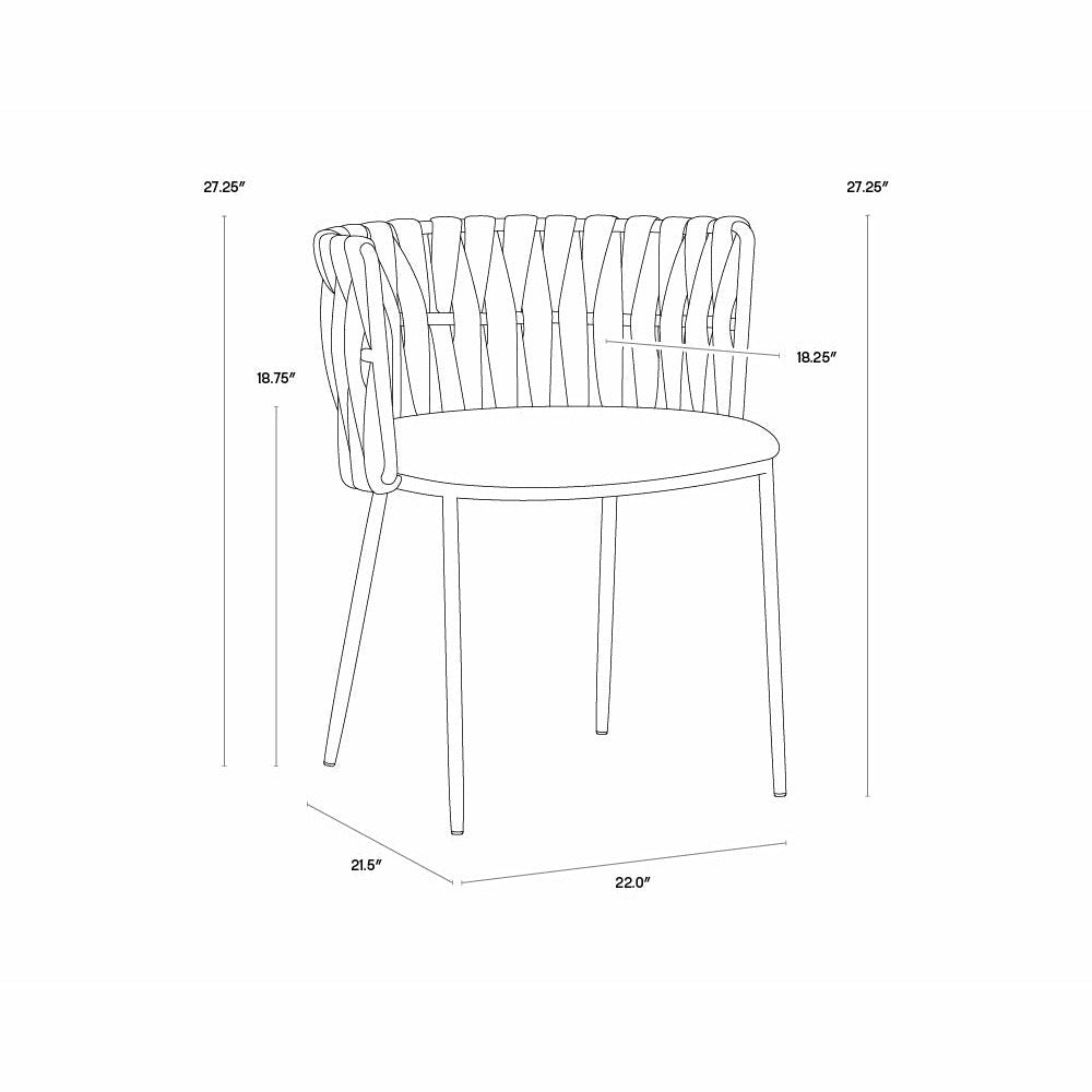Sarai Dining Armchair - Belfast Heather Grey - Light House Co.