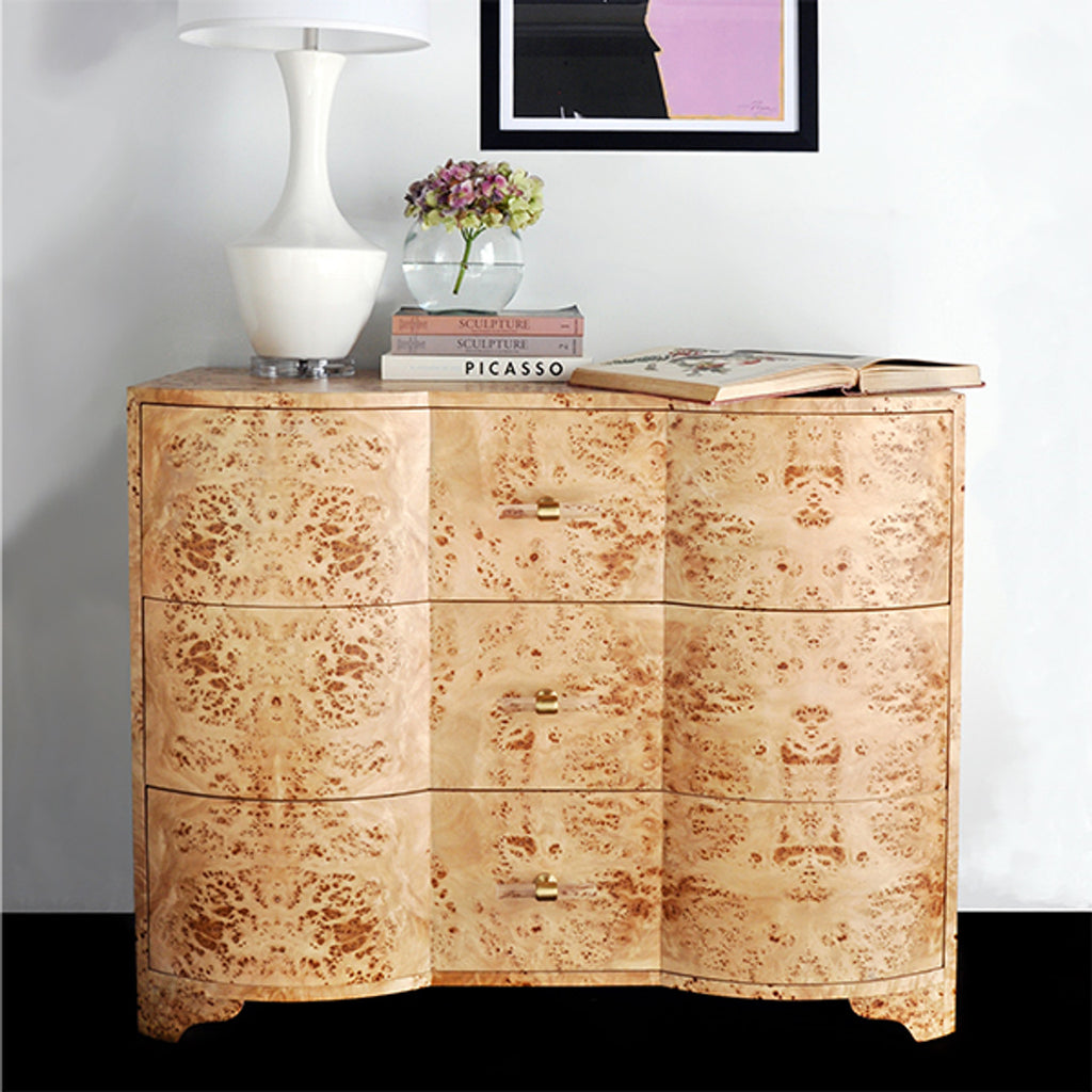 Dhule Cabinet - Burl Wood