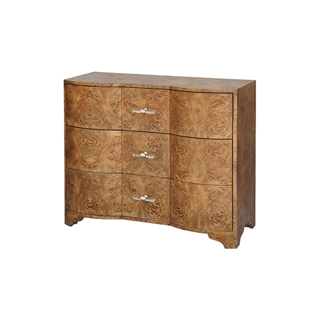 Dhule Cabinet - Dark Burl Wood