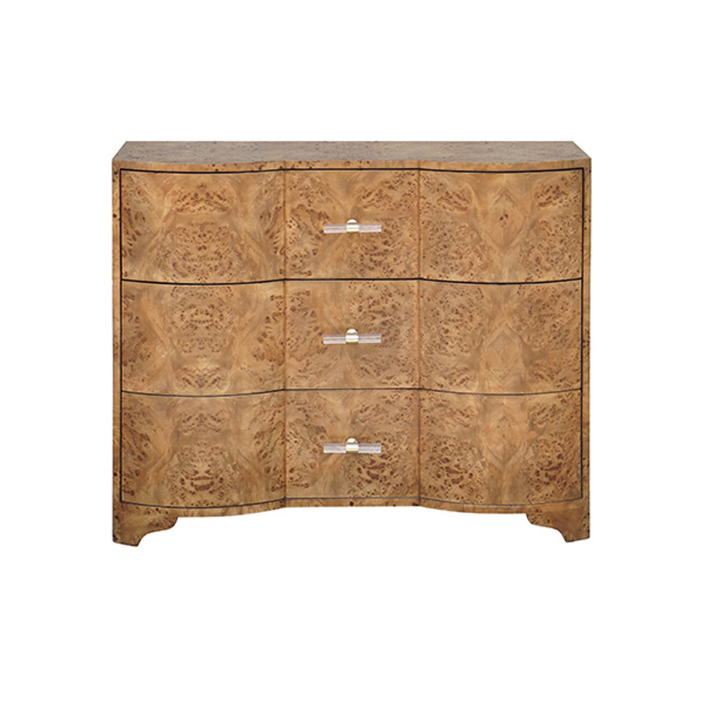 Dhule Cabinet - Dark Burl Wood