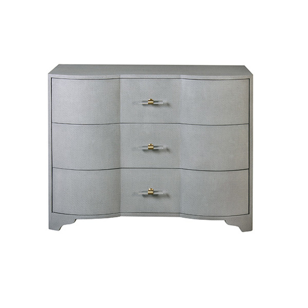 Dhule Cabinet - Grey Grasscloth