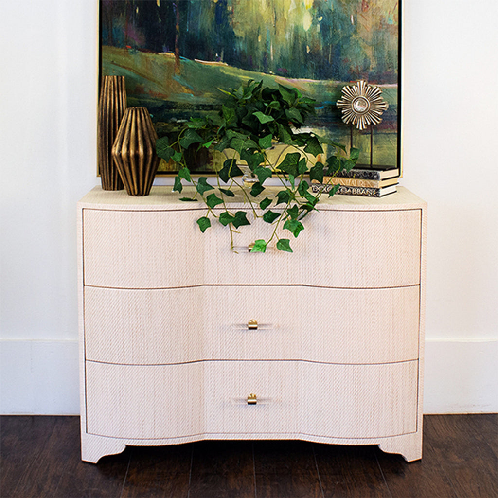 Dhule Cabinet - Natural Grasscloth