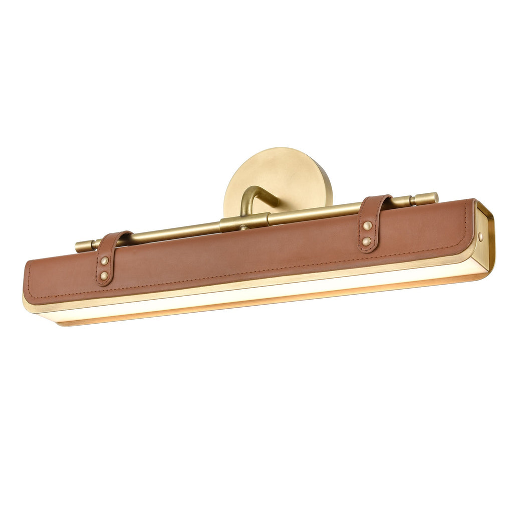 Valise Vanity in brass | Tuxedo Leather