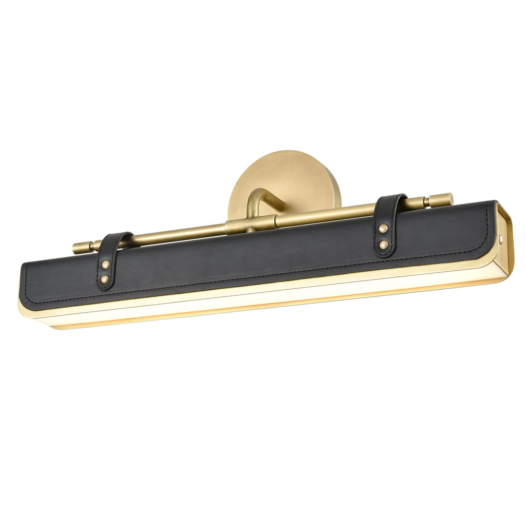 Valise Vanity in Vintage Brass | Tuxedo Leather